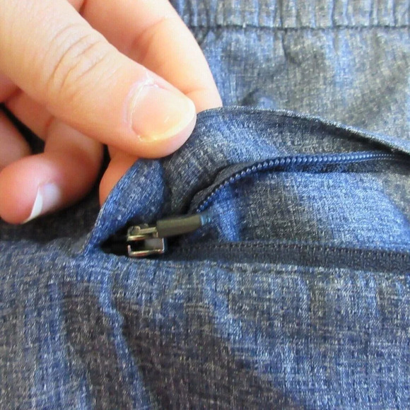 Eddie Bauer Mens Travex Shorts XL Gym Blue Performance Athletic Pockets 240 - Picture 10 of 11